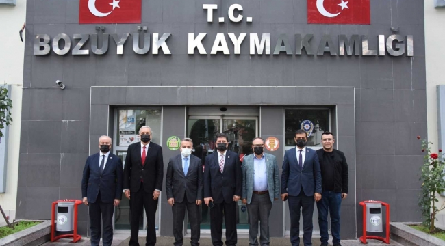 Milletvekili Tüzün ve Başkan Bakkalcıoğlu Kaymakam Öztürk'ü ziyaret etti