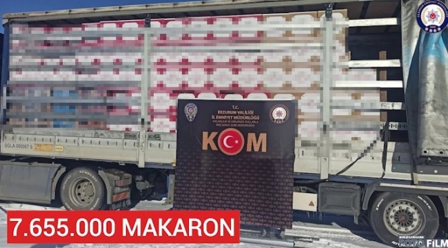 Erzurum merkezli 3 ilde sigara kaçakçılığı operasyonu