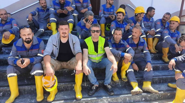 Yalova Belediyesi ekipleri Kastamonu'ya destek için gitti