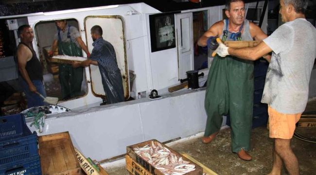 Akdeniz'den balıkçılar 24 saat sonra ilk avlarla döndü