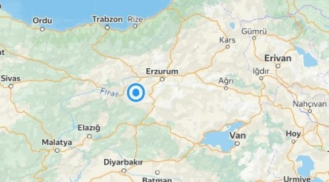 Erzincan'ın Tercan ilçesinde 4.4 büyüklüğünde deprem