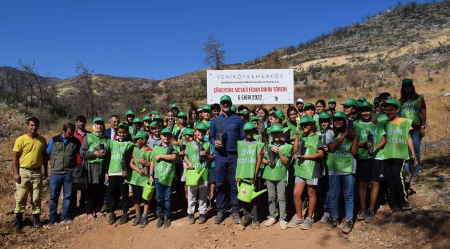 YK Enerji, Yeniköy İlköğretim Okulu öğrencileri ile Çökertme'yi yeşillendiriyor