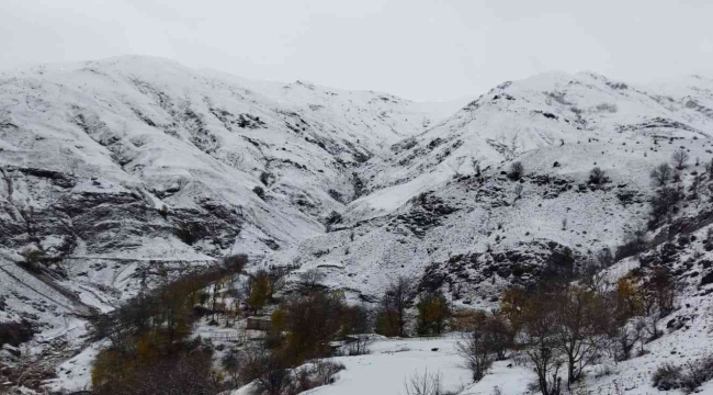 Batman'da etkili olan kar yağışı köyleri beyaza bürüdü