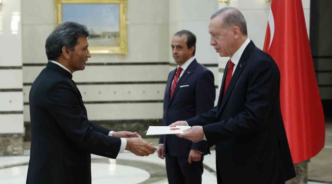 Cumhurbaşkanı Erdoğan, Hindistan Büyükelçisi Paul'u kabul etti