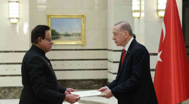 Cumhurbaşkanı Erdoğan, Pakistan Büyükelçisi Junaid'i kabul etti
