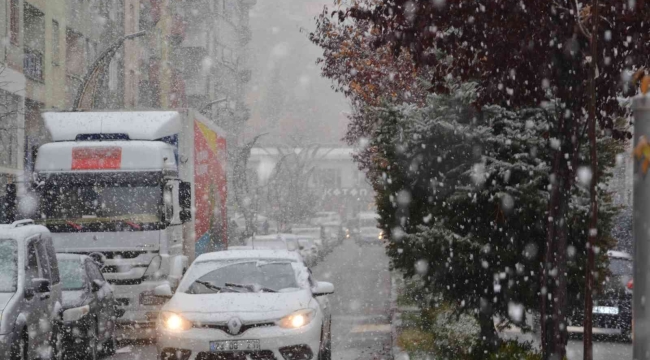 Hakkari'de lapa lapa kar yağışı