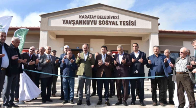 Karatay'da Yavşankuyu Sosyal Tesisi hizmete açıldı