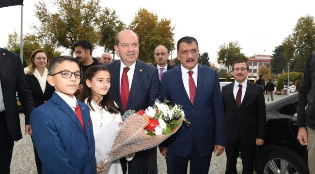 KKTC Cumhurbaşkanı Ersin Tatar'a Malatya'da sıcak karşılama