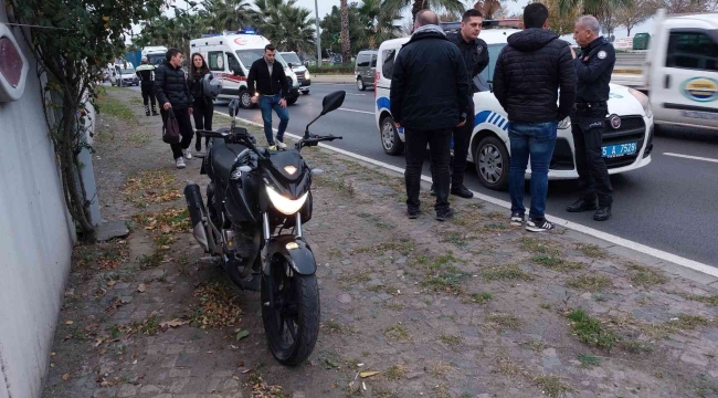 Samsun'da motosiklet kazası:1 yaralı