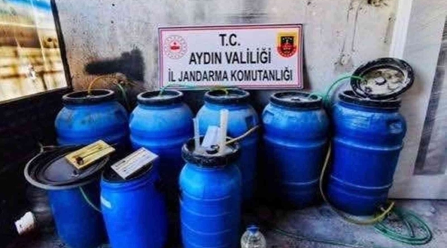 Jandarma yılbaşı öncesi 5 bin 805 litre kaçak alkol ele geçirildi
