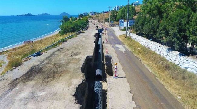 Bodrum kanalizasyon projesinin yüzde 93'ü tamamlandı