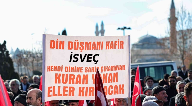 İsveç'te Kuran-ı Kerim'e yapılan saygısızlık Sivas'ta kınandı