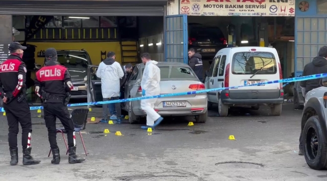 Ümraniye'de oto sanayide silahlı dehşet: 1 ölü, 6 yaralı