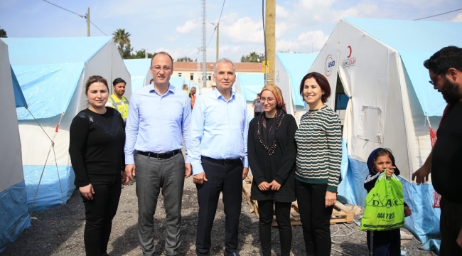 Başkan Örki deprem bölgesinde