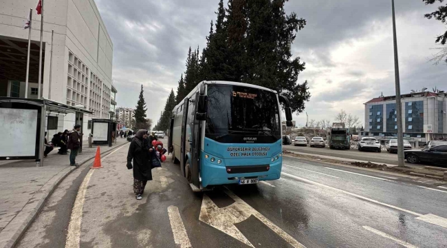 Kahramanmaraş'ta günlük 25 bin yolcu ücretsiz taşınıyor