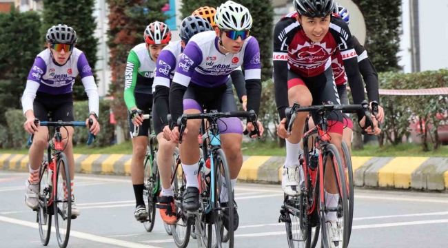 Trabzon'da bisiklet yarışları heyecanı yaşandı