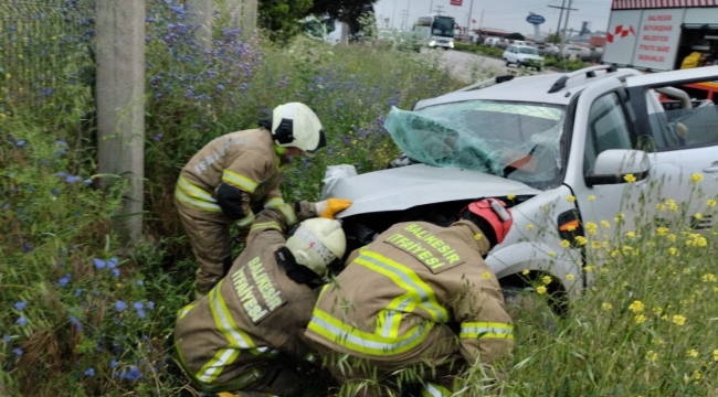 Bandırma'da trafik kazası: 1 ölü, 3 yaralı