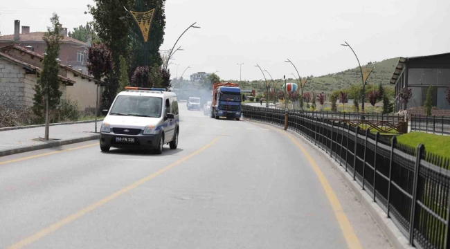 Nevşehir'de yol çizgileri yenileniyor