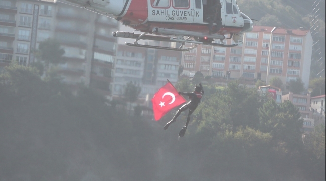 Karadeniz'de nefesleri kesen gösteri