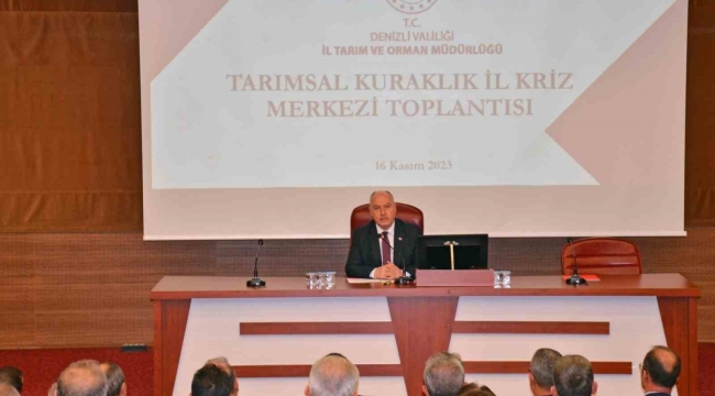 Denizli'de giderek artan kuraklık tehlikesi masaya yatırıldı