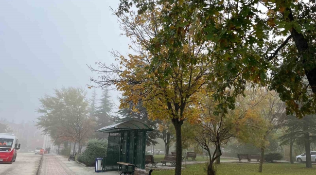 Eskişehir'in yüksek kesimlerine sis hakim