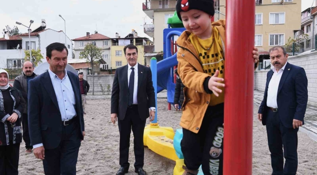 Harmancık ilçesi'nin ilk parkı Osmangazi Belediyesi'nden