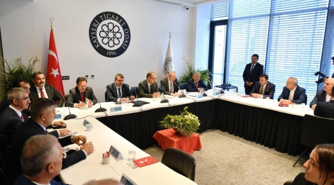Kayseri OSB Başkanı Yalçın, Milli Eğitim Bakanı Tekin'e Mesleki Eğitime Yönelik Rapor Sundu