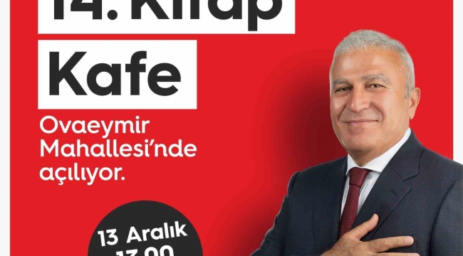 Efeler'de 14'üncü Kitap Kafe açılış için gün sayıyor