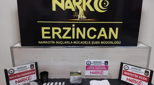 Erzincan'da uyuşturucu ticareti yapan 2 zanlı tutuklandı