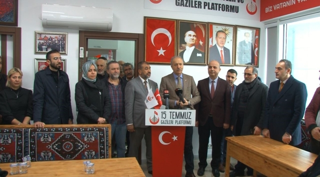AK Parti Küçükçekmece Belediye Başkan Adayı Aziz Yeniay, 15 Temmuz Gaziler Platformunu ziyaret etti