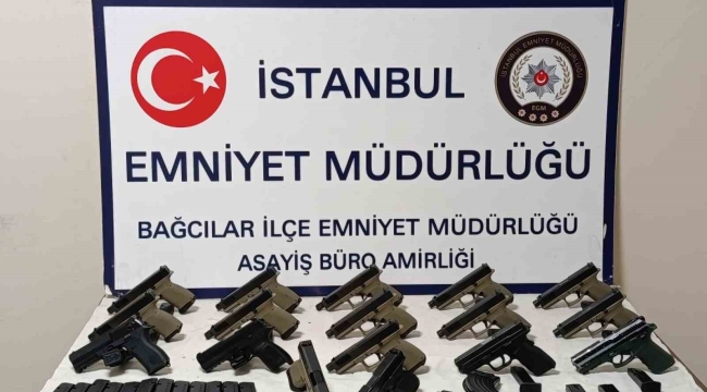 İstanbul'da yasa dışı silah ticareti operasyonu: 17 silah ele geçirildi