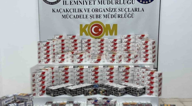 77 bin 600 adet sahte bandrollü boş makaron ele geçirildi