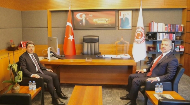 Adalet Bakanı Tunç, TBMM Adalet Komisyonu Başkanı Yüksel'i ziyaret etti