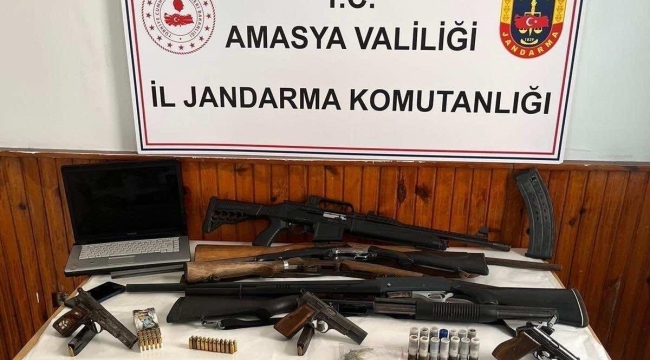 Amasya'da jandarmadan ruhsatsız silah operasyonu