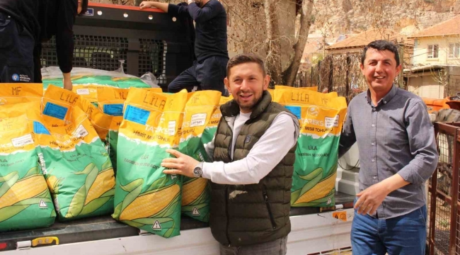 Büyükşehir Belediyesi'nden silajlık mısır tohumu desteği