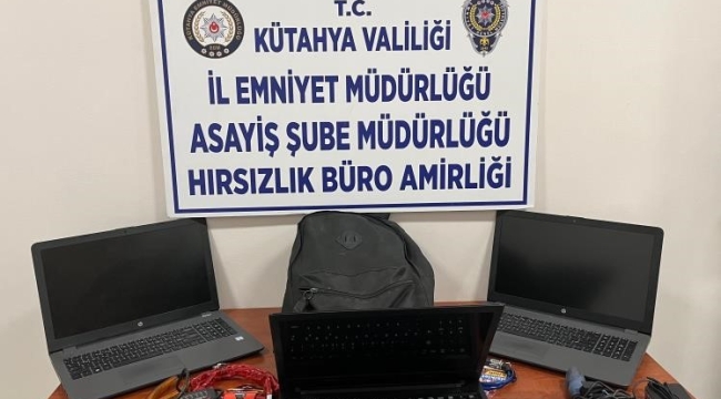 Çeşitli okullardan bilgisayarların çalınması olaylarının faili Kütahya'da yakalandı