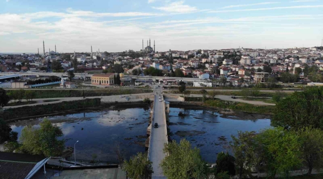 Edirne'de Tunca Nehri kuruma noktasına geldi