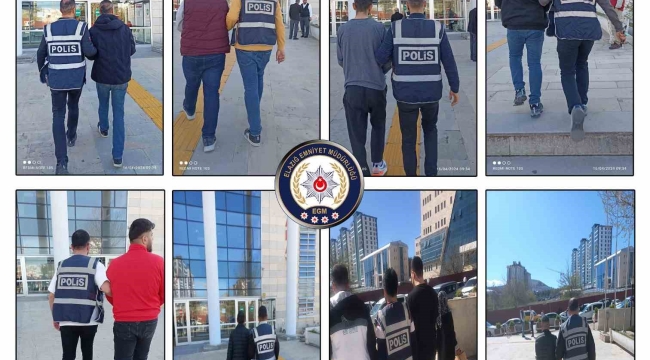 Elazığ'da haklarında kesinleşmiş hapis cezası bulunan 35 kişi yakalandı