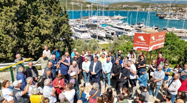 İzmir Sığacık'ta yat limanı protestosu