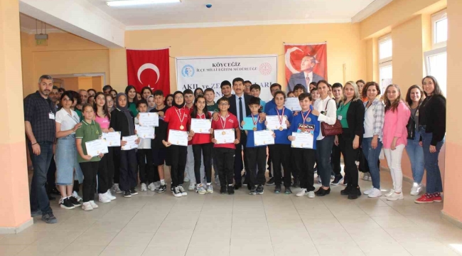 Köyceğiz'de Akıl ve Zeka Oyunları ilçe turnuvası tamamlandı