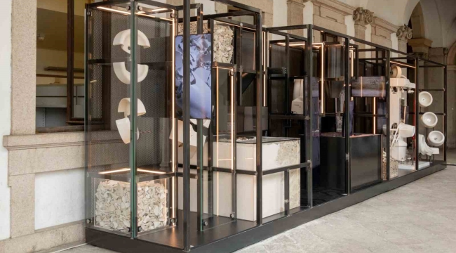 VitrA'nın geri dönüştürülmüş lavaboları Tom Dixon iş birliği ile Milano'da sergileniyor