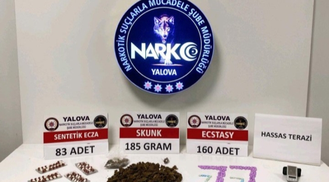 Yalova'da uyuşturucu operasyonlarında 2 tutuklama