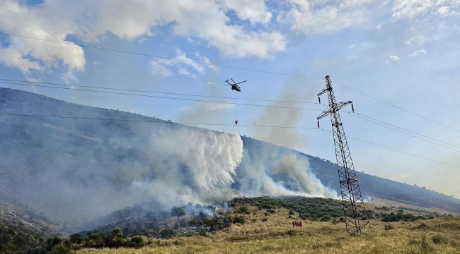 Arnavutluk'un güneyinde orman yangınları