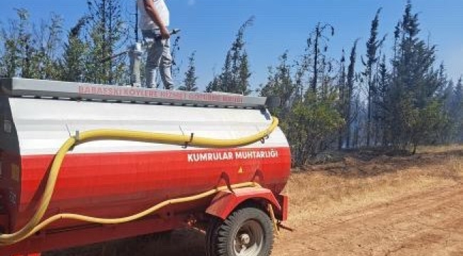 Kırklareli'nde ağaçlık alanda yangın