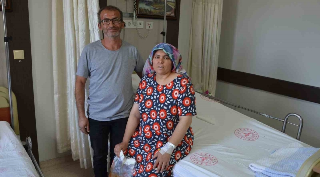 Ağrı şikayetiyle gitti, mesanesinden 1 kilogramlık taş çıkarıldı
