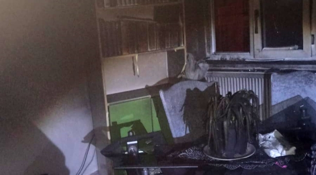 Van'da ev yangını