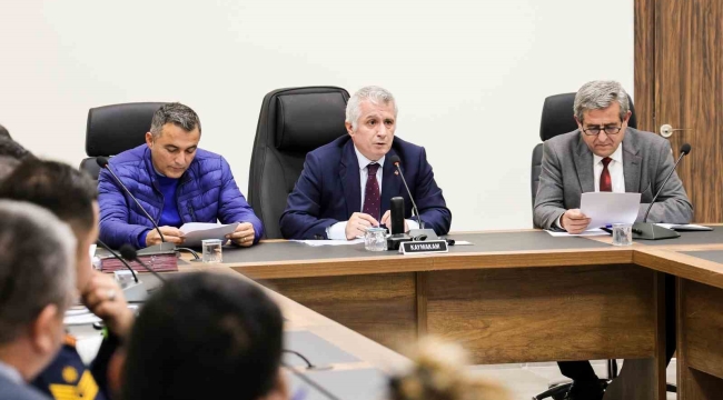 Manavgat'ta Afet ve Acil Durum toplantısı