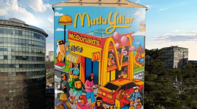McDonald's Türkiye'den 'Yan Yanayız' temalı grafiti