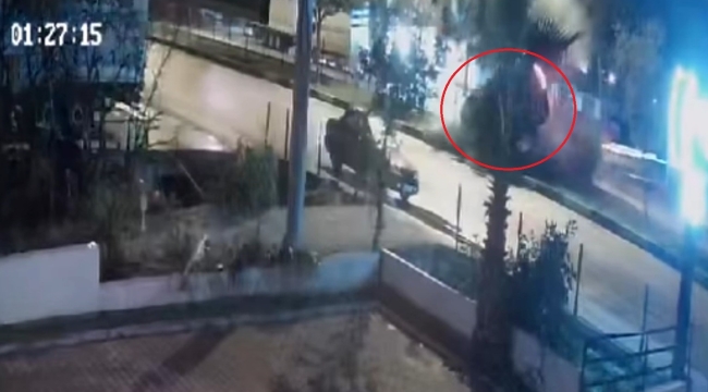Demre'de 1 kişinin hayatını kaybettiği kaza güvenlik kamerasında