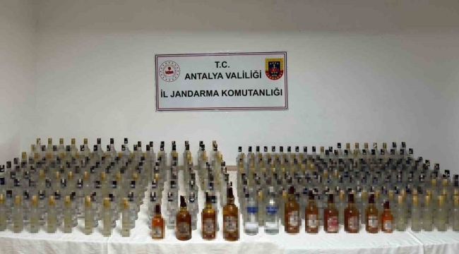 Antalya'da kaçak ve sahte alkol operasyonu